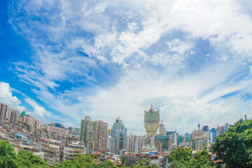 モンテの砦から見える香港の街並み