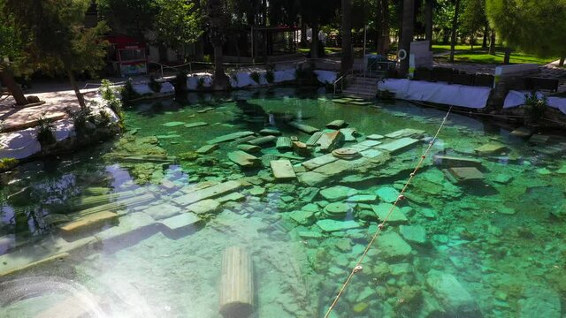 Cleopatra's Ancient Pool - Pamukkale - Turkey.