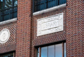 Library at the University of Michiagn in the Summer.