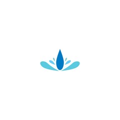 Fototapeta na wymiar Water splash logo vector icon illustration