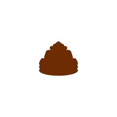 Poo vector icon illustration design template premium
