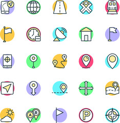 
Map and Navigation Cool Vector Icons 1
