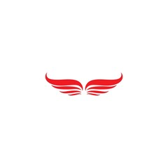 wing logo template vector icon illustration