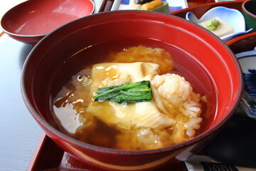 湯葉雑炊 rice porridge  with Yuba