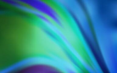 Light BLUE vector blurred shine abstract template.