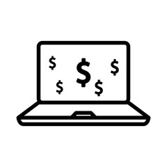 Business computer icon