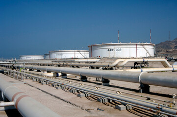 petrol oil storage tanks