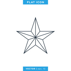 Obraz premium Star Icon Vector Logo Design Template.