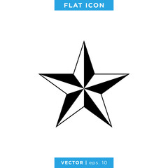 Fototapeta premium Star Icon Vector Logo Design Template.