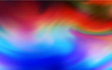 Light Blue, Red vector blurred bright texture.