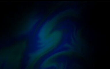 Dark BLUE vector blurred bright template.