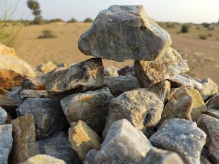 rocks in the mountains
