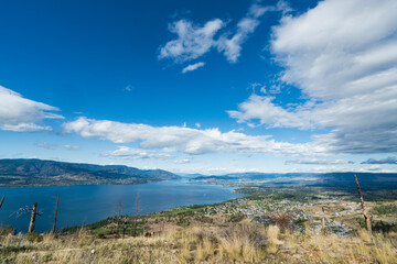 lake in the mountains Kelowna landscape