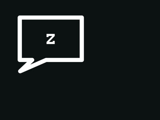 Capital letter Z vector image