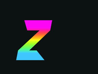 Capital letter Z vector image