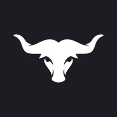 Bull head logo vector icon