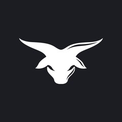 Bull head logo vector icon