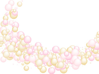 Pink gold oil vitamin D E pill capsules background