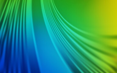 Light Blue, Green vector texture with bent lines.