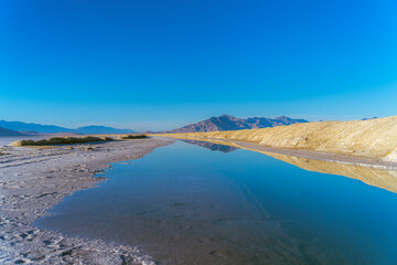 Reflections in a pan at the Bonnievale Salt Flats