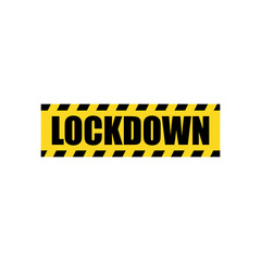 Vector Lockdown Yellow Police Line Tape
