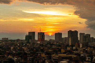 beautiful sunset at manila, Manila, Philippines, May 12, 2020