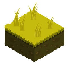 Isometric Soil Layers tile