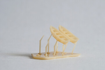 3D resin printout. Boat thumbnails