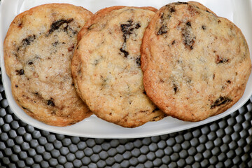 Honey oats butter cookies, strobe light