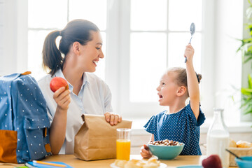 Healthy food at home.