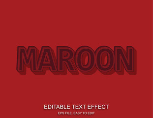 Editable text effect style