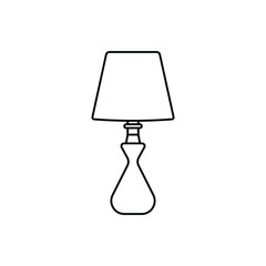 table lamp line icon