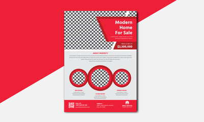 Creative real estate home flyer design