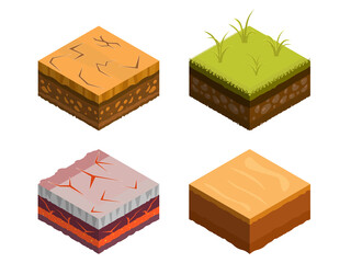 Isometric Soil Layers tile