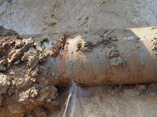 Burst pipe or leaking pipe should be repaired immediately