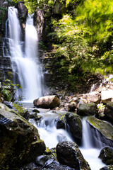 Dardagna waterfalls: beautiful waterfall with silky water effect. Italy Modena