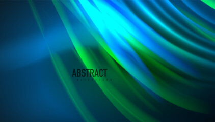 Fluid wave lines background. Trendy abstract layout template for business or technology presentation, internet poster or web brochure cover, wallpaper