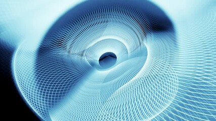 Spirograph that shines and rotates in the center
