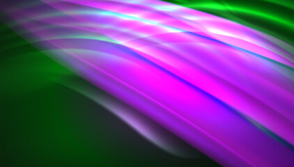 Fluid wave lines background. Trendy abstract layout template for business or technology presentation, internet poster or web brochure cover, wallpaper