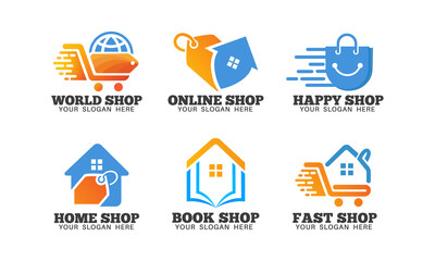 Online shop logo design bundle