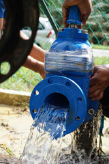 Gate valve burst and under maintenance