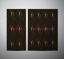 Abstract glowing Circle lines banner background. Abstract futuristic art wallpaper. Vector illustration.