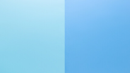 Two tone light blue color paper for background