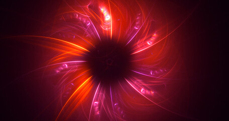 Obraz premium 3D rendering abstract circle light background