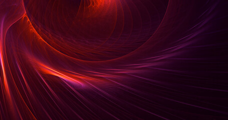 3D rendering abstract multicolor fractal light background
