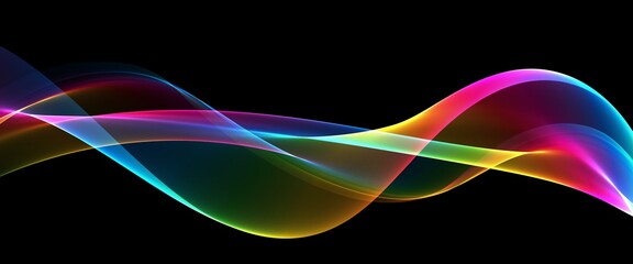  Abstract rainbow light wave futuristic background  - obrazy, fototapety, plakaty