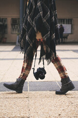 the hipster girl with a camera