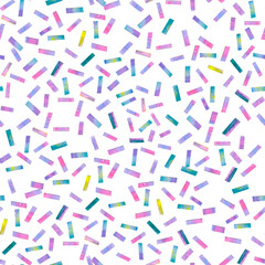 Watercolor abstract texture with confetty. Seamless pattern in pastel colors.