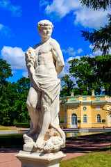 Marble statue of Heracles in Catherine park at Tsarskoye Selo in Pushkin, Russia