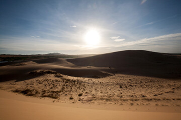 Fototapeta na wymiar Sand dunes in the desert, Muine, Vietnam
